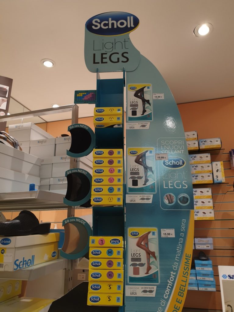 Calzature Scholl per benessere quotidiano in farmacia